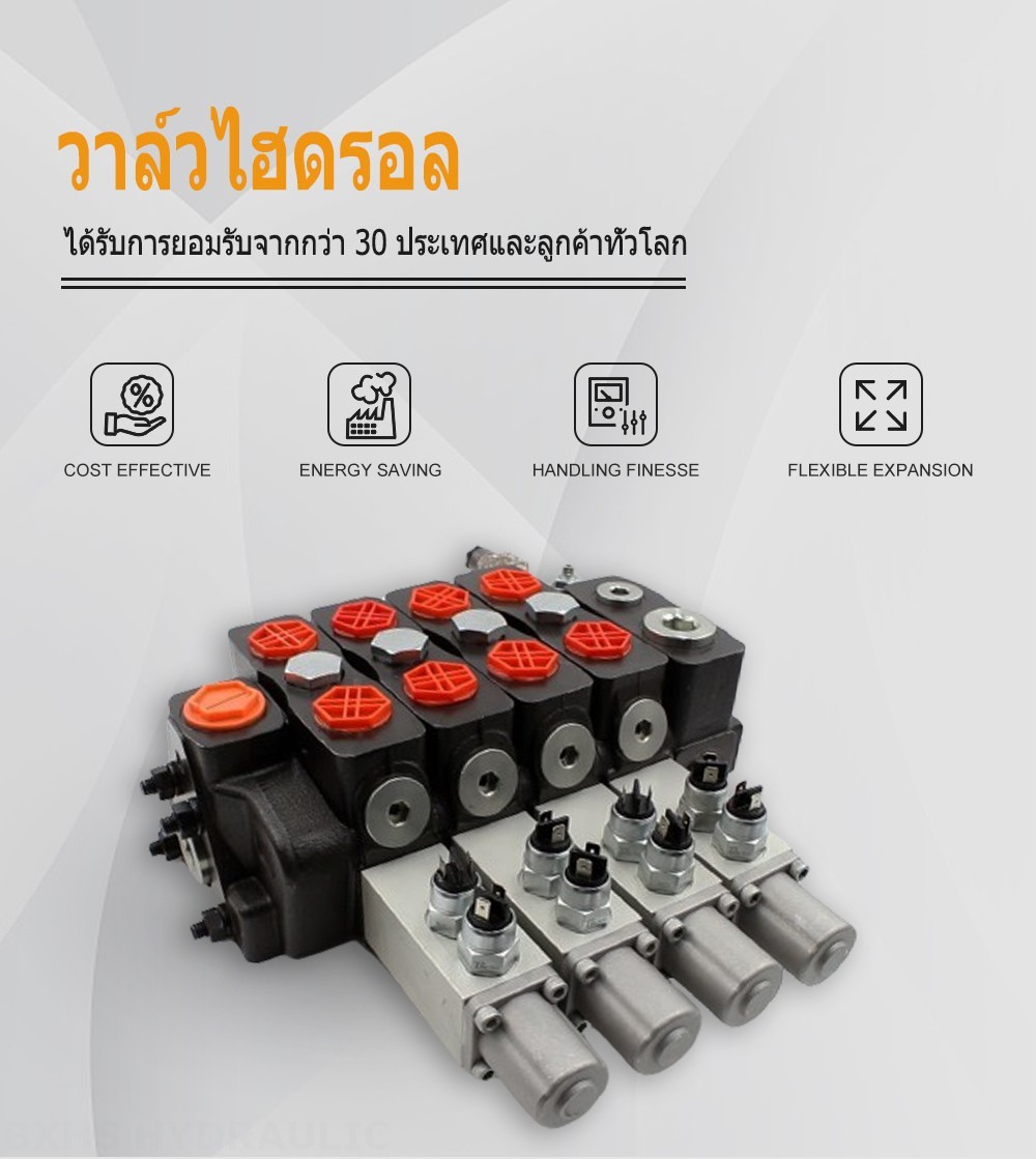 DLS180 Micro Switch ด้วยตนเอง 4 สปูล วาล์วทิศทางส่วน